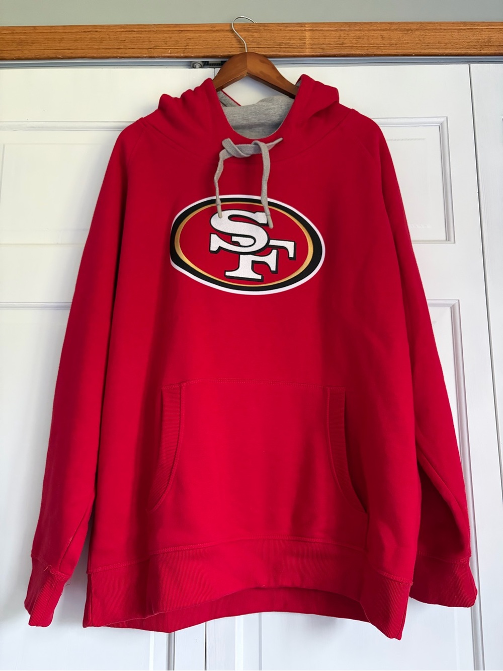 Men’s Antigua Scarlet San Francisco 49ers Pullover Hoodie Sz XL Pro Football